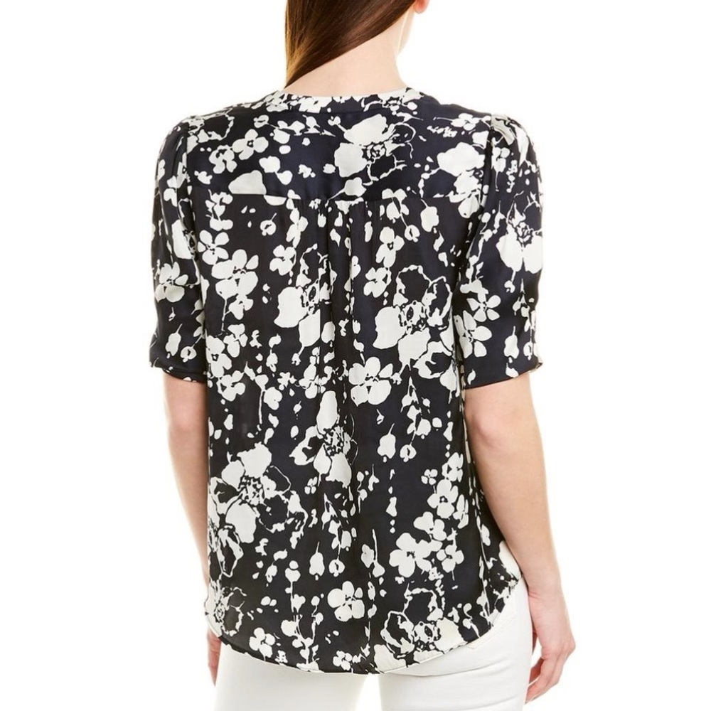 JOIE Devonia Blouse in Midnight Size Small Silky Floral Print MSRP $198 - Picture 15 of 15